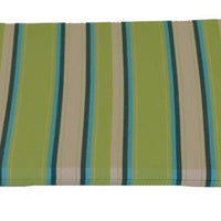 A&L Furniture Weather-Resistant Outdoor Acrylic New Hope Chair Cushion, Lime Stripe