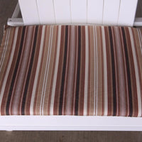 A&L Furniture Weather-Resistant Outdoor Acrylic New Hope Chair Cushion, Maroon Stripe