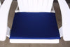 A&L Furniture Weather-Resistant Outdoor Acrylic New Hope Chair Cushion, Navy Blue