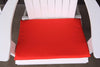 A&L Furniture Weather-Resistant Outdoor Acrylic New Hope Chair Cushion, Red