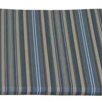 A&L Furniture Weather-Resistant Acrylic Outdoor Rocking Chair Cushion, Blue Stripe