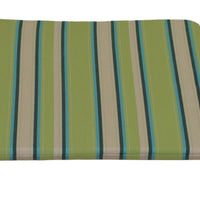 A&L Furniture Weather-Resistant Acrylic Outdoor Rocking Chair Cushion, Lime Stripe