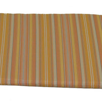 A&L Furniture Weather-Resistant Acrylic Outdoor Rocking Chair Cushion, Orange Stripe