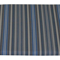 A&L Furniture Weather-Resistant Outdoor Acrylic Double Rocker Cushion, Blue Stripe