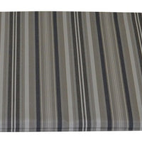 A&L Furniture Weather-Resistant Outdoor Acrylic Double Rocker Cushion, Gray Stripe