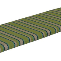A&L Furniture Weather-Resistant Outdoor Acrylic Chair Cushion, Lime Stripe