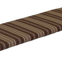 A&L Furniture Weather-Resistant Outdoor Acrylic Chair Cushion, Maroon Stripe