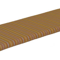 A&L Furniture Weather-Resistant Outdoor Acrylic Chair Cushion, Orange Stripe
