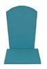 A&L Furniture Weather-Resistant Outdoor Acrylic Full Adirondack Chair Cushion, Aqua