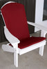 A&L Furniture Weather-Resistant Outdoor Acrylic Full Adirondack Chair Cushion, Burgundy