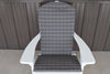 A&L Furniture Weather-Resistant Outdoor Acrylic Full Adirondack Chair Cushion, Cottage Gray