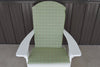 A&L Furniture Weather-Resistant Outdoor Acrylic Full Adirondack Chair Cushion, Cottage Green