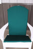 A&L Furniture Weather-Resistant Outdoor Acrylic Full Adirondack Chair Cushion, Forest Green