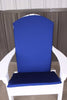 A&L Furniture Weather-Resistant Outdoor Acrylic Full Adirondack Chair Cushion, Navy Blue