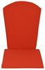 A&L Furniture Weather-Resistant Outdoor Acrylic Full Adirondack Chair Cushion, Red