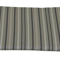A&L Furniture Weather-Resistant Acrylic Outdoor Dining Chair Cushion, Gray Stripe