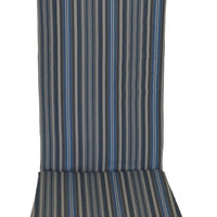 A&L Furniture Weather-Resistant Outdoor Acrylic Rocking Chair Cushion, Blue Stripe