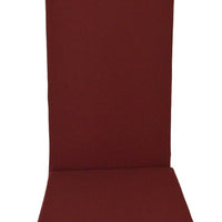 A&L Furniture Weather-Resistant Outdoor Acrylic Rocking Chair Cushion, Burgundy