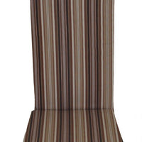 A&L Furniture Weather-Resistant Outdoor Acrylic Rocking Chair Cushion, Maroon Stripe