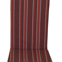 A&L Furniture Weather-Resistant Outdoor Acrylic Rocking Chair Cushion, Red Stripe