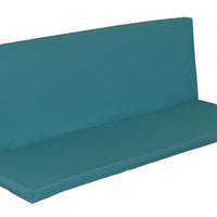 A&L Furniture Weather-Resistant Outdoor Acrylic Full Bench Cushion, Aqua