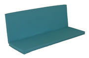 A&L Furniture Weather-Resistant Outdoor Acrylic Full Bench Cushion, Aqua