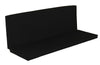 A&L Furniture Weather-Resistant Outdoor Acrylic Full Bench Cushion, Black