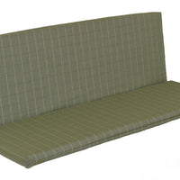 A&L Furniture Weather-Resistant Outdoor Acrylic Full Bench Cushion, Cottage Green