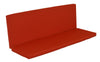 A&L Furniture Weather-Resistant Outdoor Acrylic Full Bench Cushion, Red