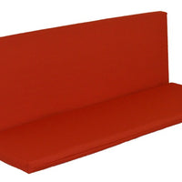 A&L Furniture Weather-Resistant Outdoor Acrylic Full Bench Cushion, Red