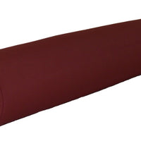 A&L Furniture 36" Weather-Resistant Outdoor Acrylic Bolster Pillow, Burgundy