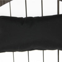 A&L Furniture Weather-Resistant Bistro Chair Head Pillow, Black
