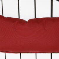 A&L Furniture Weather-Resistant Bistro Chair Head Pillow, Burgundy