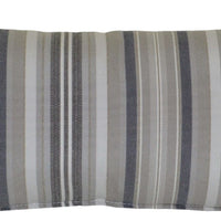 A&L Furniture Weather-Resistant Bistro Chair Head Pillow, Gray Stripe