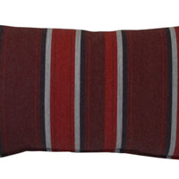 A&L Furniture Weather-Resistant Bistro Chair Head Pillow, Red Stripe