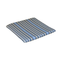A&L Furniture Weather-Resistant Bistro Chair Cushion, Blue Stripe