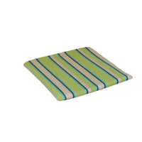 A&L Furniture Weather-Resistant Bistro Chair Cushion, Lime Stripe