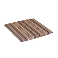 A&L Furniture Weather-Resistant Bistro Chair Cushion, Maroon Stripe