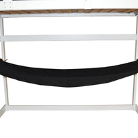 A&L Furniture Weather-Resistant Indoor/Outdoor Acrylic Hammock, Black