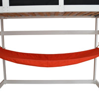 A&L Furniture Weather-Resistant Indoor/Outdoor Acrylic Hammock, Red