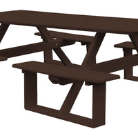 A&L Furniture Co. 8' Amish-Made Rectangular Poly Walk-In Picnic Tables