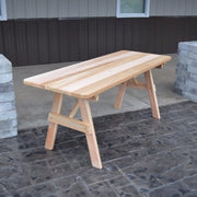 A&L Furniture Co. Amish-Made Cedar Traditional Picnic Table, Unfinished