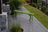 A&L Furniture Amish-Made Pine Traditional A-Frame Bench, Lime Green