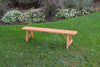 A&L Furniture Amish-Made Pressure-Treated Pine Traditional A-Frame Bench, Cedar Stain