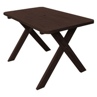A&L Furniture Co. Amish-Made Pressure-Treated Pine Cross-Leg Picnic Tables