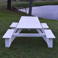 A&L Furniture Co. 8' Amish-Made Rectangular Poly Walk-In Picnic Tables