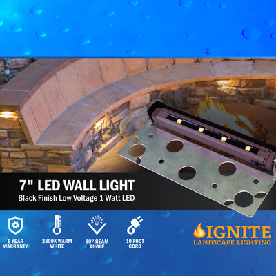 Anjon Ignite 12V 1 Watt Warm White LED Wall Light