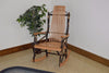 A&L Furniture Amish-Made Large Hickory 9-Slat Rocking Chair, Natural Finish