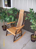 A&L Furniture Amish Hickory 7-Slat Rocking Chair, Natural Finish