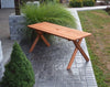 A&L Furniture Cedar Cross-Leg Picnic Table Cedar Stain